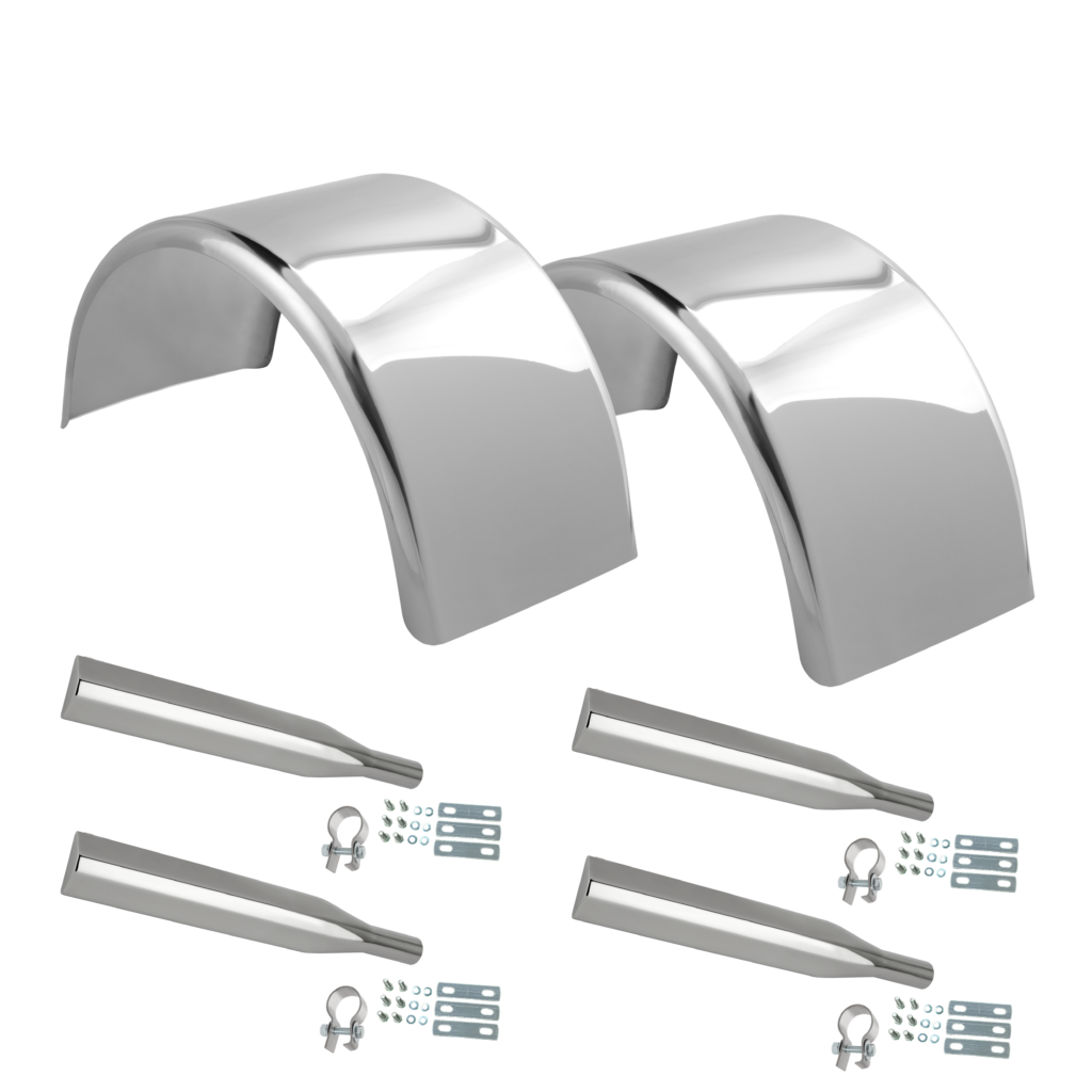430 Stainless Steel Single Axle Fender Kit - Hogebuilt