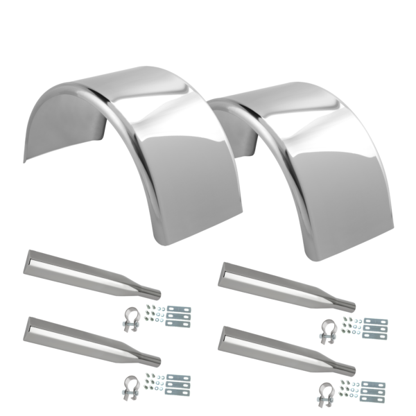 430 Stainless Steel Single Axle Fender Kit