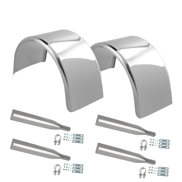 430 Stainless Steel Single Axle Fender Kit
