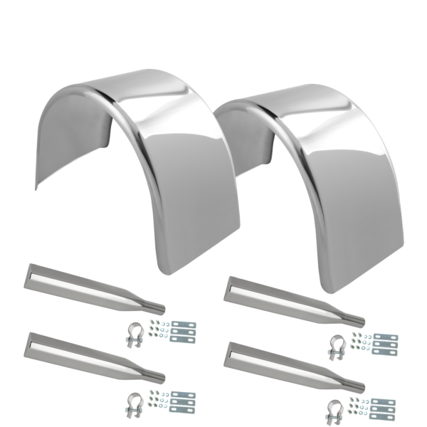 304 Stainless Steel Single Axle Fender Kit