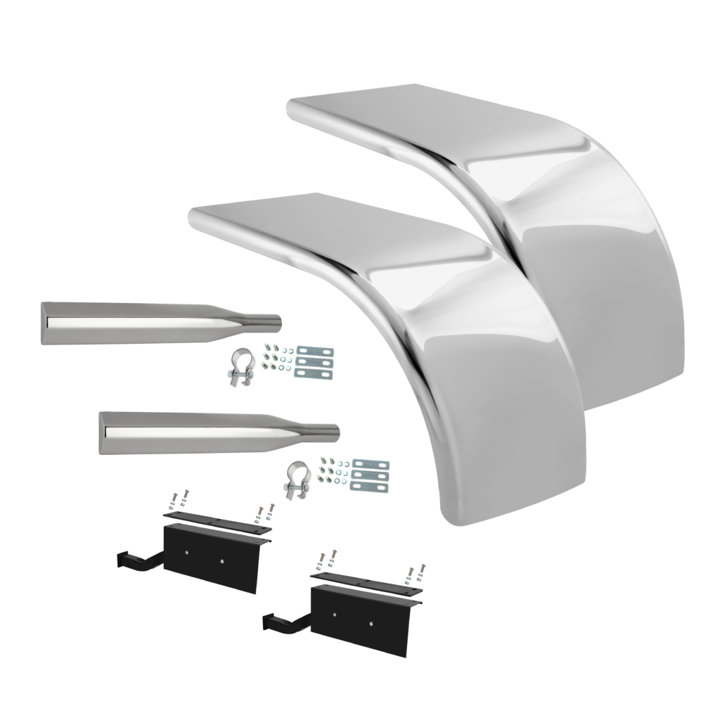 430 Stainless Steel Half Tandem Fender Kit Hogebuilt